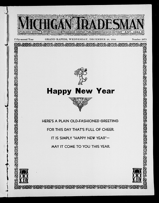 Michigan tradesman. Vol. 52 no. 2675 (1934 December 26)