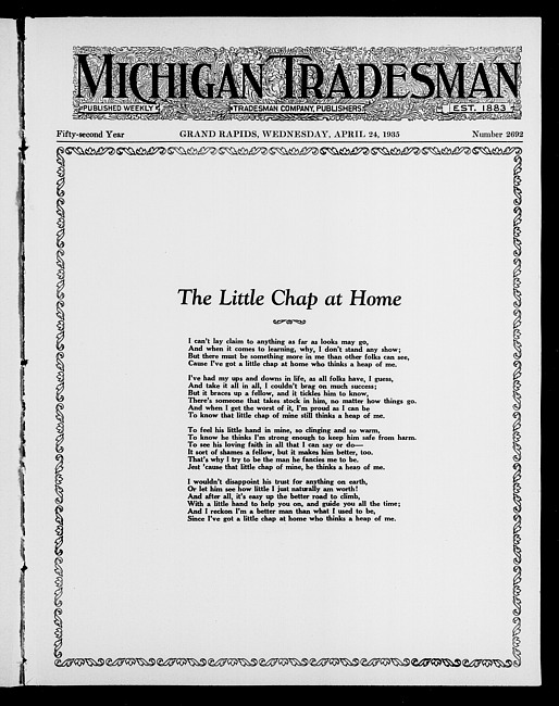 Michigan tradesman. Vol. 52 no. 2692 (1935 April 24)