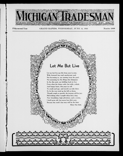 Michigan tradesman. Vol. 52 no. 2699 (1935 June 12)