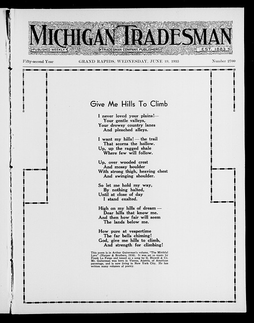 Michigan tradesman. Vol. 52 no. 2700 (1935 June 19)
