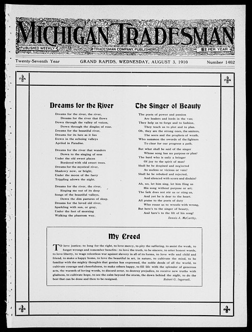 Michigan tradesman. Vol. 27 no. 1402 (1910 August 3)