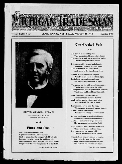 Michigan tradesman. Vol. 28 no. 1405 (1910 August 24)