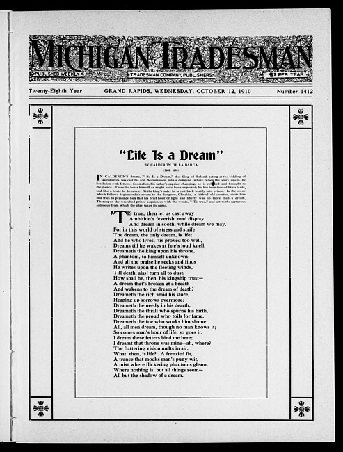 Michigan tradesman. Vol. 28 no. 1412 (1910 October 12)