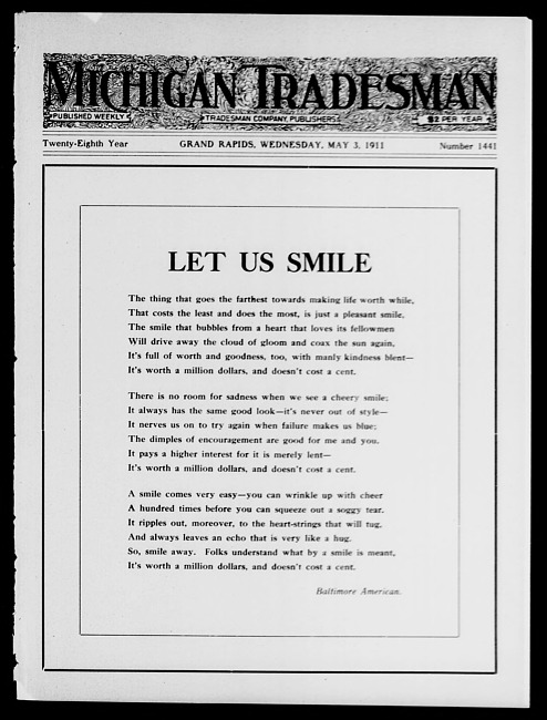 Michigan tradesman. Vol. 28 no. 1441 (1911 May 3)