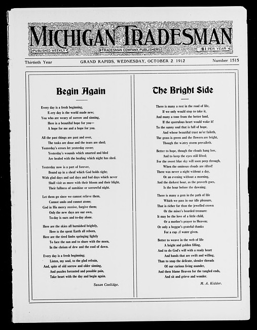 Michigan tradesman. Vol. 30 no. 1515 (1912 October 2)