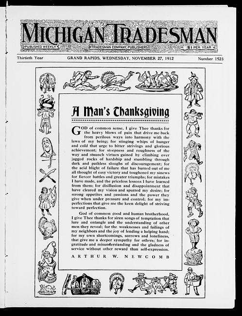 Michigan tradesman. Vol. 30 no. 1523 (1912 November 27)