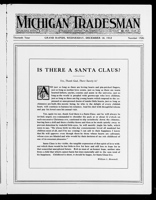 Michigan tradesman. Vol. 30 no. 1526 (1912 December 18)