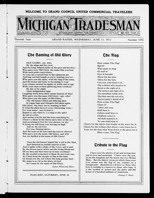 Michigan tradesman. Vol. 30 no. 1551 (1913 June 11)