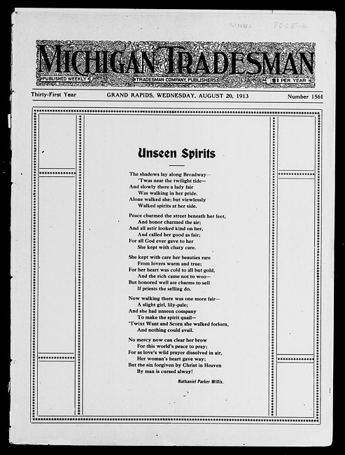 Michigan tradesman. Vol. 31 no. 1561 (1913 August 20)