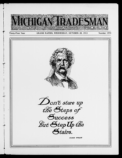 Michigan tradesman. Vol. 31 no. 1570 (1913 October 22)