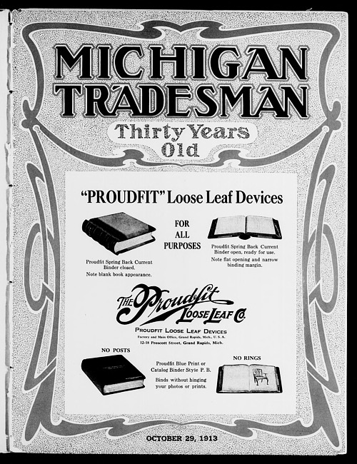 Michigan tradesman. Vol. 31 no. 1571 (1913 October 29)