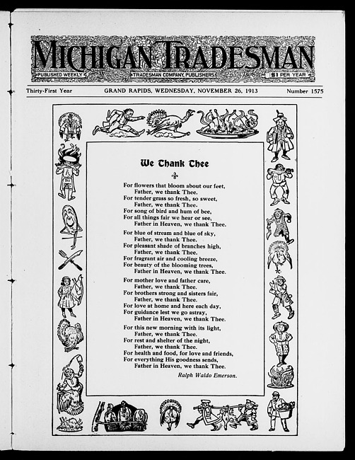 Michigan tradesman. Vol. 31 no. 1575 (1913 November 26)