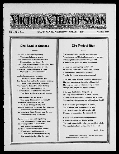 Michigan tradesman. Vol. 31 no. 1589 (1914 March 4)