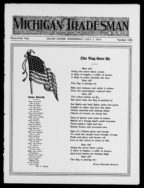 Michigan tradesman. Vol. 31 no. 1606 (1914 July 1)