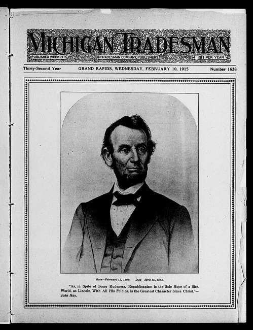 Michigan tradesman. Vol. 32 no. 1638 (1915 February 10)