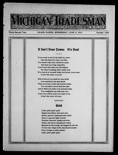 Michigan tradesman. Vol. 32 no. 1654 (1915 June 2)