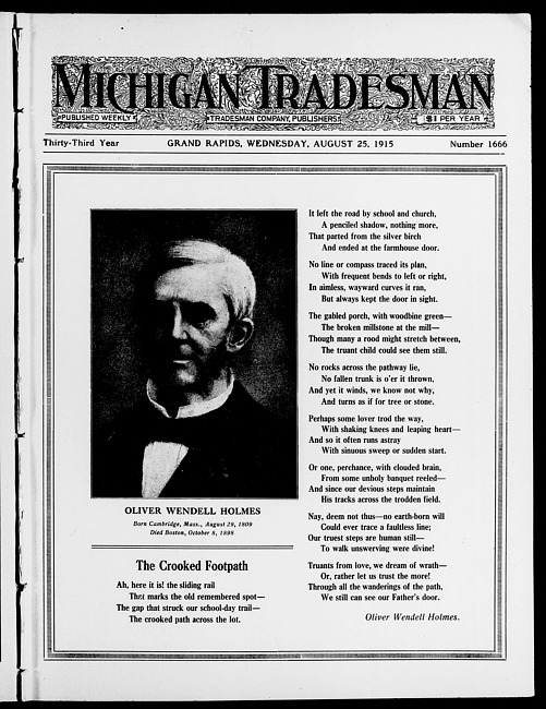 Michigan tradesman. Vol. 33 no. 1666 (1915 August 25)