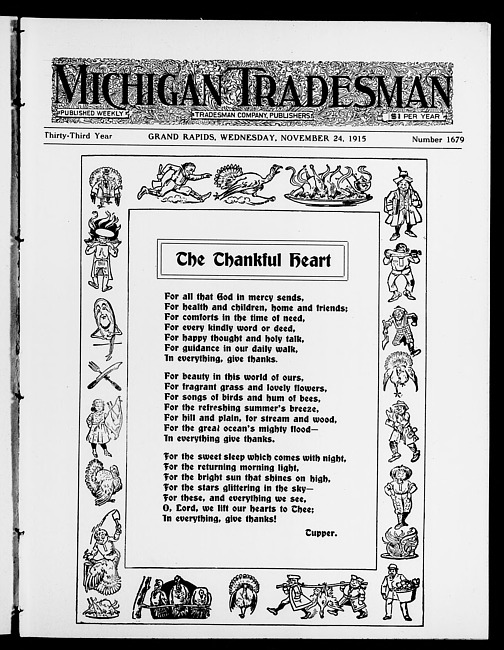 Michigan tradesman. Vol. 33 no. 1679 (1915 November 24)