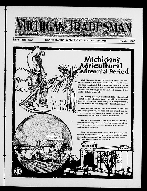 Michigan tradesman. Vol. 33 no. 1687 (1916 January 19)