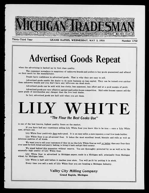 Michigan tradesman. Vol. 33 no. 1702 (1916 May 3)