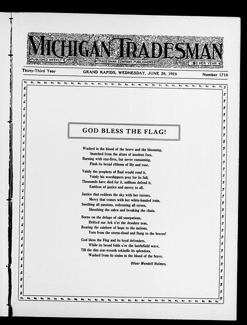 Michigan tradesman. Vol. 33 no. 1710 (1916 June 28)