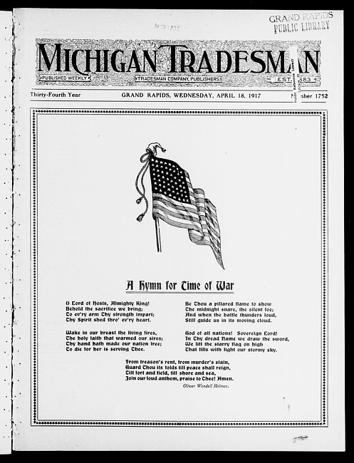 Michigan tradesman. Vol. 34 no. 1752 (1917 April 18)