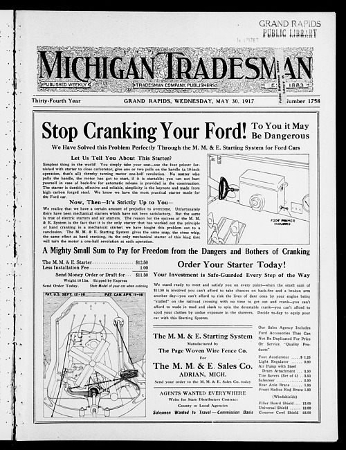 Michigan tradesman. Vol. 34 no. 1758 (1917 May 30)