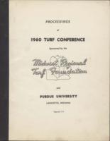 Proceedings of 1960 Turf Conference