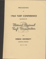 Proceedings of 1962 Turf Conference