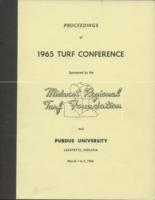 Proceedings of 1965 Turf Conference