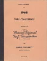 Proceedings of the 1968 Turf Conference