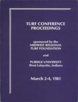 1981 Turf Conference Proceedings