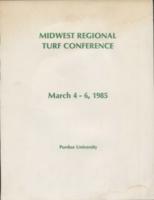 1985 Midwest Regional Turf Conference