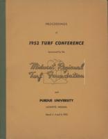 Proceedings of 1952 Turf Conference