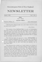 Newsletter. Vol. 1 no. 4 (1929 August)