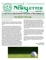The newsletter of the Golf Course Superintendents Association of New England, Inc. (2016 January)