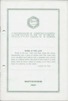 Newsletter. Vol. 9 no. 9 (1937 September)