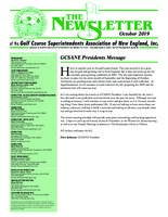The newsletter of the Golf Course Superintendents Association of New England, Inc. (2019 October)