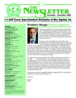 The newsletter of the Golf Course Superintendents Association of New England, Inc. (2020 November/December)