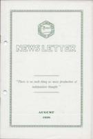 Newsletter. Vol. 10 no. 8 (1938 August)
