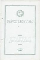 Newsletter. Vol. 12 no. 4 (1940 April)
