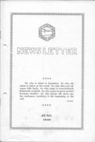 Newsletter. Vol. 12 no. 6 (1940 June)