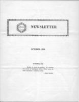 Newsletter. (1950 October)