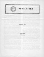 Newsletter. (1951 March)