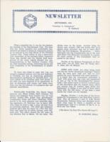Newsletter. (1951 September)
