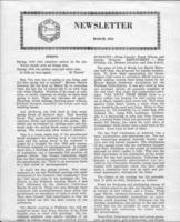 Newsletter. (1952 March)