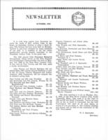 Newsletter. (1952 October)