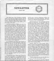 Newsletter. (1955 March)