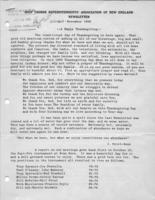 Newsletter. (1955 October/November)