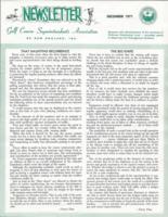 Newsletter. (1971 December)